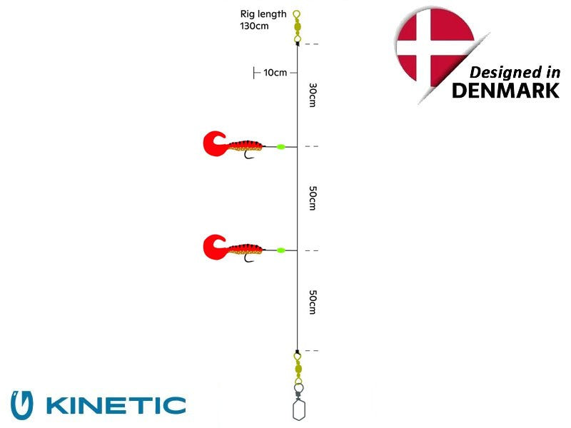 Načtěte obrázek do galerijního prohlížeče, Kinetic Sabiki Twister XL Tail 8/0 Pink / Silver