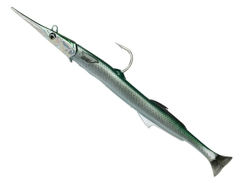 Načtěte obrázek do galerijního prohlížeče, 3D Needlefish Pulse Tail 23cm 55g Green Silver
