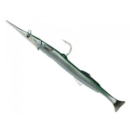 Savage Gear 3D Needlefish Pulse Tail 30cm 105g Green Silver