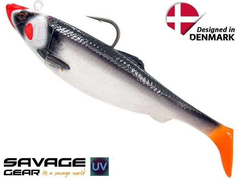 Załaduj obraz do przeglądarki galerii, 4D Śledź Duży Shad 25cm 300g 1+1 szt. Maskonur
