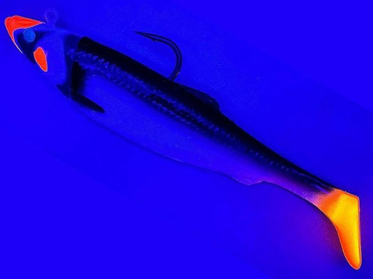 4D Śledź Duży Shad 25cm 300g 1+1 szt. Przezroczysty Śledź