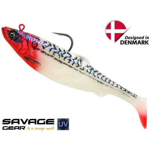 Załaduj obraz do przeglądarki galerii, 4D Śledź Big Shad 25cm 300g 1+1 szt. Red Head Mack
