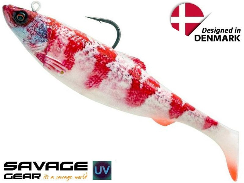 Załaduj obraz do przeglądarki galerii, 4D Śledź Duży Shad 25cm 300g 1+1szt. Różanecznik
