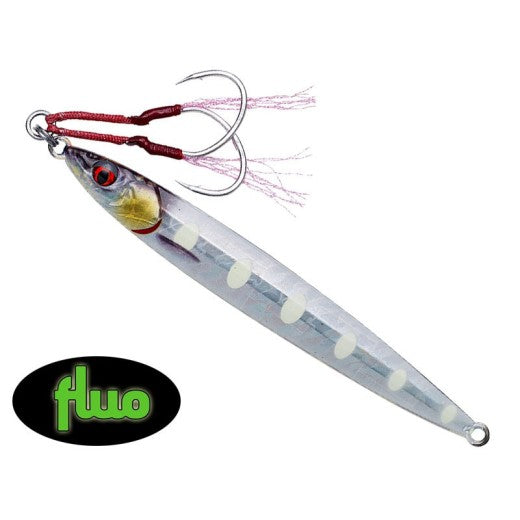 SG Slim Jig Minnow 150g 17cm Bone White Glow