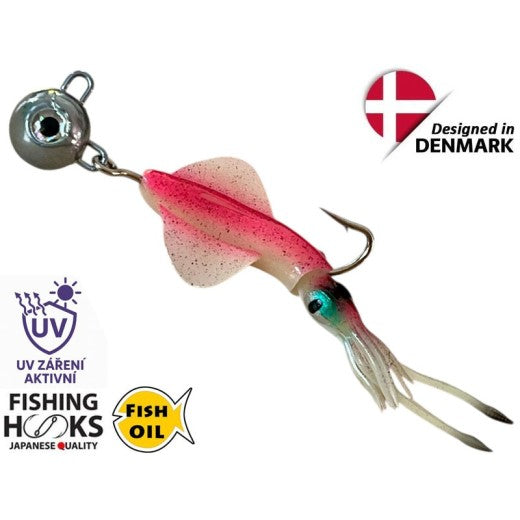 Kalmary Czeburaszki UV 100g 15cm Różowe