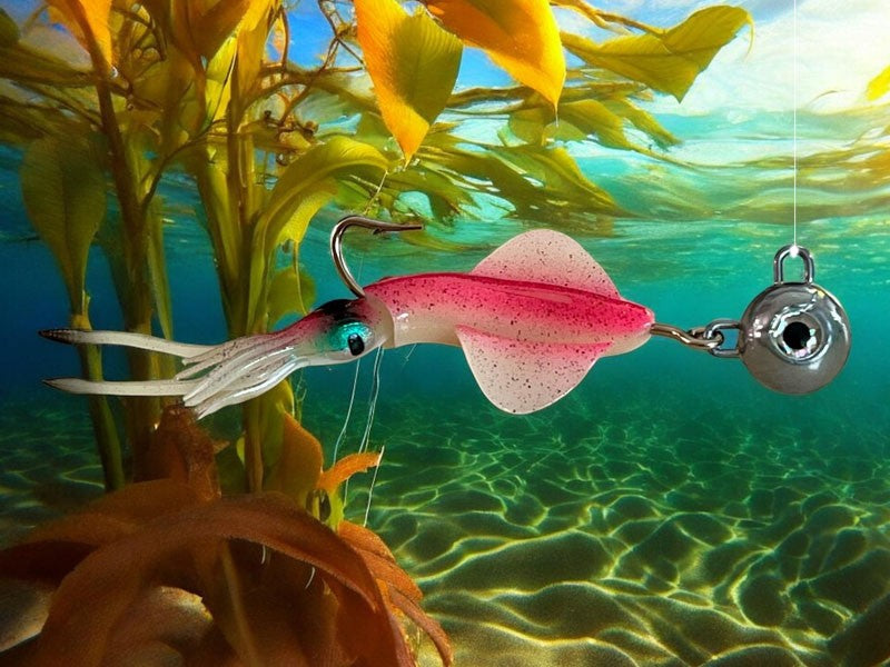 Załaduj obraz do przeglądarki galerii, Kalmary Czeburaszka UV 50g 15cm Różowe
