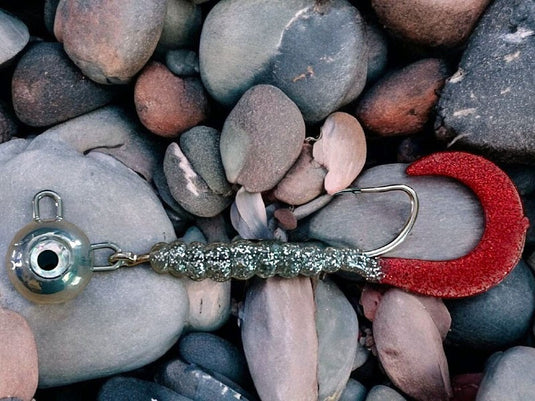 Czeburaszka twister 50g 12cm Srebrny/Czerwony