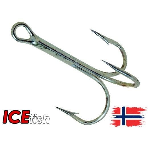 Drillinghaken ICE Fish Perma Stahl 4x 7/0 5 Stück