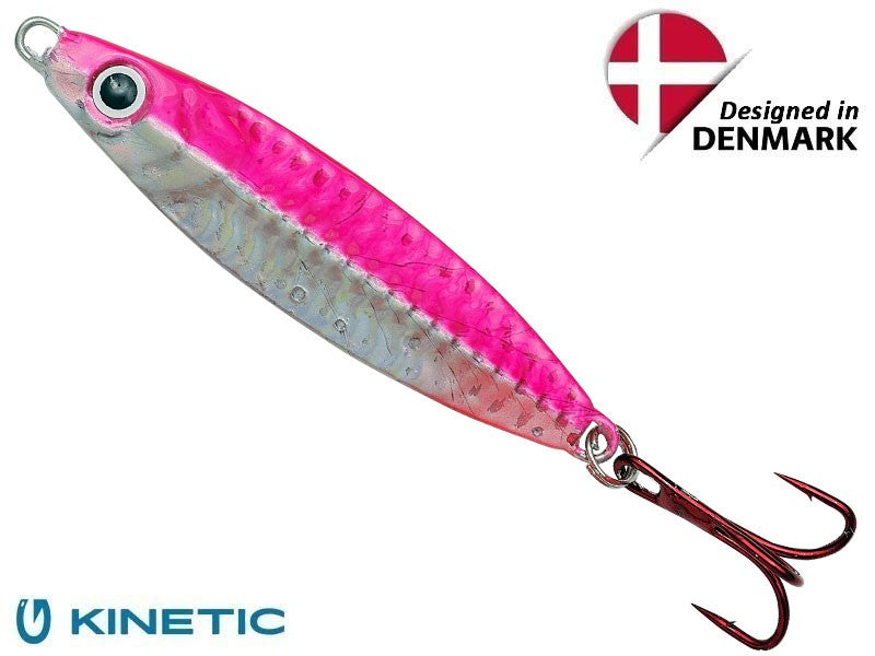 Załaduj obraz do przeglądarki galerii, Kinetyczny Smok 80g 9,5cm 2/0 Srebrny/Różowy
