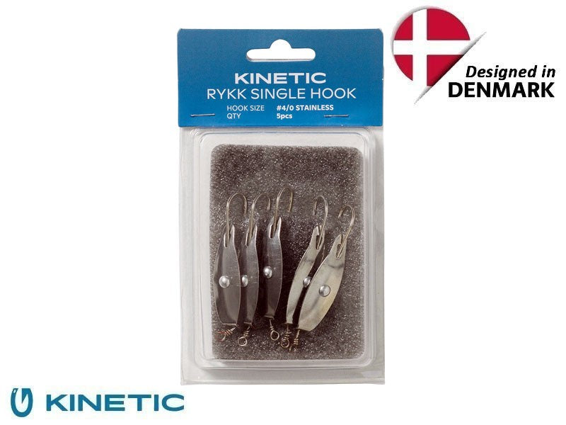 Načtěte obrázek do galerijního prohlížeče, Kinetic mořská plandavka Rykk Singke Hook 4/0 5ks
