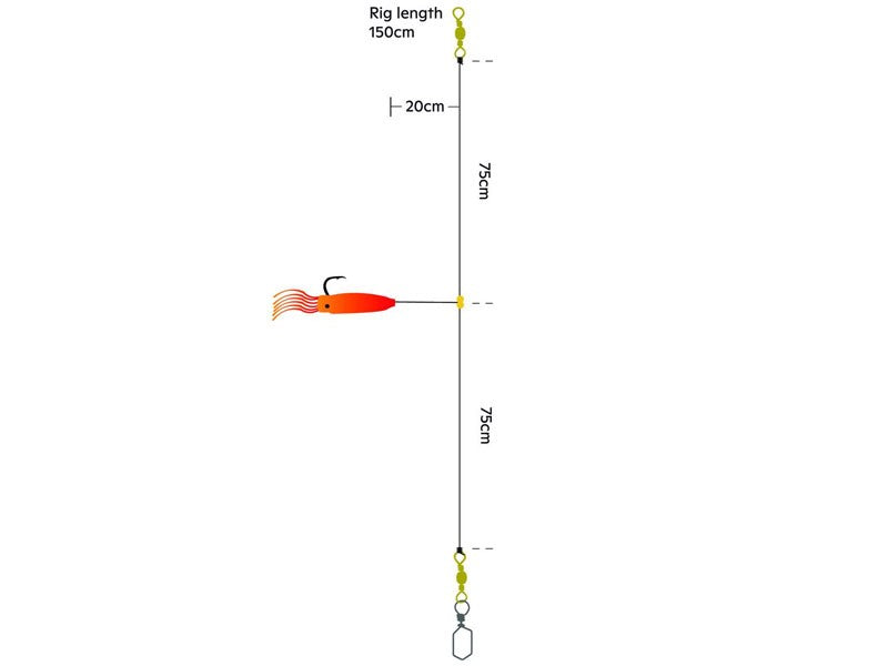 Načtěte obrázek do galerijního prohlížeče, Kinetic Sabiki Bigfish Teaser Rig 8/0
