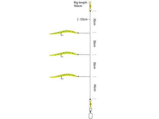 Kinetic trubičky MAKK 6/0 Glow Green Splatter