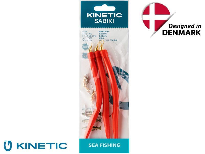 Načtěte obrázek do galerijního prohlížeče, Kinetic trubičky MAKK Rig návazec 10/0 červená
