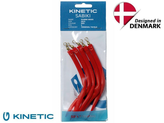 Kinetic trubičky MAKK 8/0 červená nenavázené 5ks