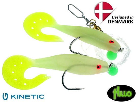Kinetic Sabiki Shad Tail UV 6/0 0,80mm 130cm Glow