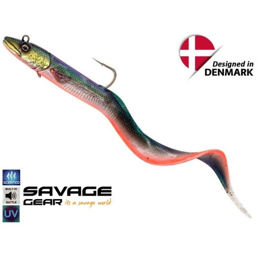 Załaduj obraz do przeglądarki galerii, Savage Gear Conger Eel 13cm 50g Firebelly
