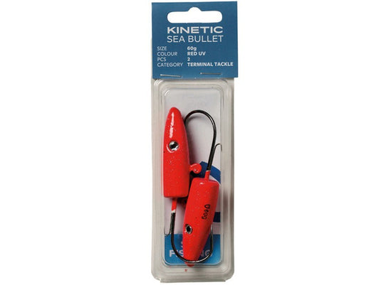 Kinetic Sea Bullet 40g Czerwony UV 2 szt.