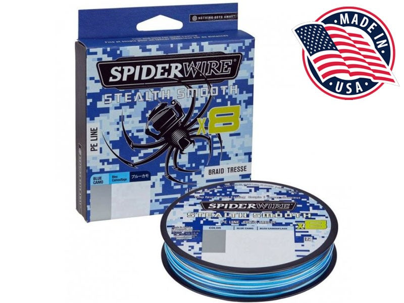 Načtěte obrázek do galerijního prohlížeče, Pletenka SpiderWire - Stealth Smooth x8 0,23mm 23,6kg 300m Blue Camo
