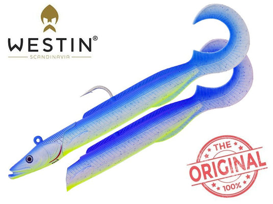 Sandy Andy Curltail Jig 122g 22cm 8/0 Electric Lagoon