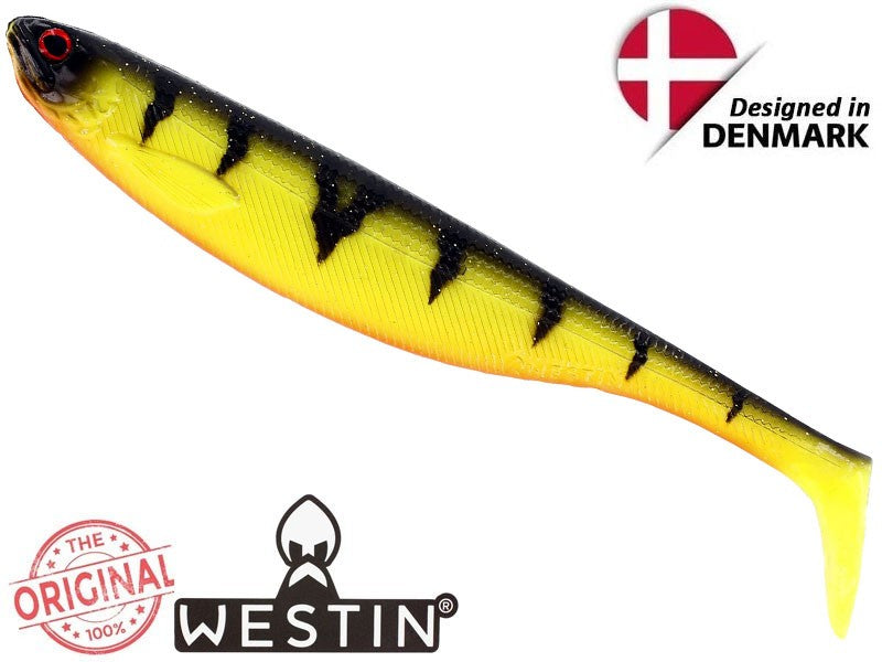 Načtěte obrázek do galerijního prohlížeče, Westin Shadteez Slim 14cm 17g Fire Perch 2ks

